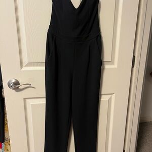 Express Black V-Neck Jumpsuit